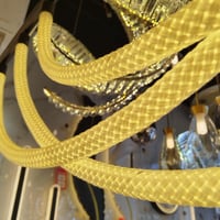 نجفة اشرطة ليد اسود 120 سم