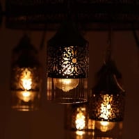 نجف دائري بذراع حلزوني طراز تركي