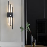 جداري ليد مودرن بطارية اسود يعمل باللمس