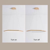 نجف مودرن ذهبي مسدس ديزاير 100 سم