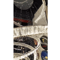 نجفة كريستال حلزوني 3 متر