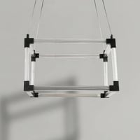 نجفة ليد مودرن شفاف كيوب