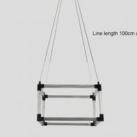 نجفة ليد مودرن شفاف كيوب