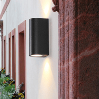 جداري ليد خارجي و داخلي اسود سلندر