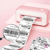 ملصق لطابعة أبيض phomemo pm- 446S -d520-bt- pm 441...