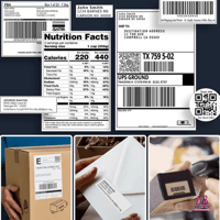 ملصق لطابعة أبيض phomemo pm- 446S -d520-bt- pm 441...