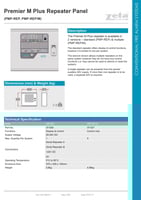 لوحة تحكم انذار الحريق 4 زون زيتا انجليزي