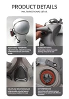 جهاز تنفس نصف قناع VT-6200 من فولتكس مع الفلاتر