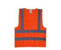 سترة سلامة بدون جيوب 120 جرام مع 4 عواكس