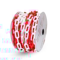 سلسلة بلاستيك احمر ابيض 8 ملم