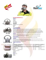 جهاز تنفس نصف قناع VT-6200 من فولتكس مع الفلاتر