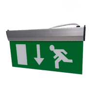 مخرج أخضر سهم تحت