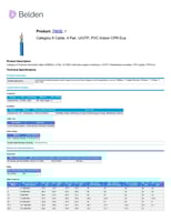 سلك بلدن انترنتت Belden Internet cable CAT6, 4 Pai...