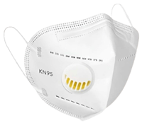 قناع الوجه/كمامة KN95 مع فلتر
