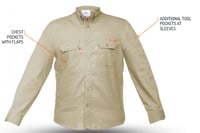 قميص + بنطال - ملابس مقاومة للحريق وحماية من اللهب...