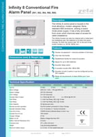 لوحة تحكم انذار الحريق 4 زون زيتا انجليزي