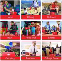 حقيبة اسعافات اولية حمراء مقاس S