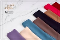 شيل - حجابات قماش ملكة ياباني سادة