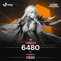 6480 تانيوم + 1300 دارك كريستال
