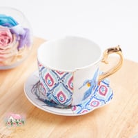 6345 كوب للشاي العصفور بنقشتين