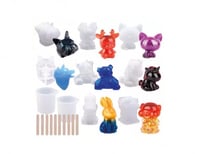 قوالب سليكون مجسمات 10 قطع