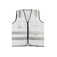 سترة أمان عالية الوضوح مع 4 جيوب بسحاب