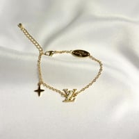 اسوارة لويس فيتون مع فصوص - شامل الملحقات