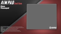 Mousepad Glass 2.0 - Gray- 490x420 MM