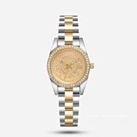 ساعه نسائيه موديل هلل لونين ميناء ذهبي