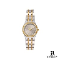 ساعة نسائية الجديدة موديل AP لونين رمادي