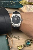 ساعة رجالية ديفوشي ملفته ربل اسود