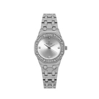 ساعه نسائيه فلامور نسائي سوار فضي ميناء فضي