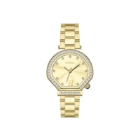 ساعه نسائيه بروشا موديل اقنر ذهبي ميناء ذهبي