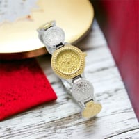 ساعه نسائيه موديل هلل لونين ميناء ذهبي