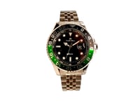 ساعه رجاليه ماركه LOUIS NICE فضي ميناء اسود اطار ا...