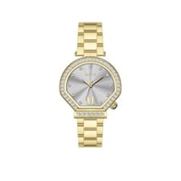 ساعه نسائيه بروشا موديل اقنر ذهبي ميناء رصاصي