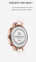 ماركه NAVIFORCE نسائي روز ميناء رصاصي