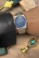 ساعة رجالية ديفوشي ملفته ستيل أزرق