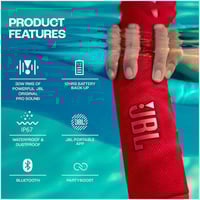 مكبر صوت محمول Flip 6 Bluetooth مقاوم للماء موديل...