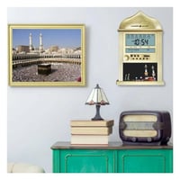 ساعات مواقيت الصلاة ماركة AL-HARAMEEN بشاشتين رقمي...