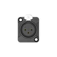 منفذ XLR أنثى ثلاثي الأقطاب بغطاء معدني مطلي ماركة...