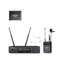 ميكروفون يدوي مع سماعة رأس وجهاز استقبال بشاشة LE...