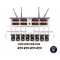 ميكروفون لاسلكي راسي وعلاقي برسيفر واحد احترافي ما...