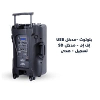 مكبر صوت بلوتوث 15 إنش بطارية قابلة للشحن قوة 300...