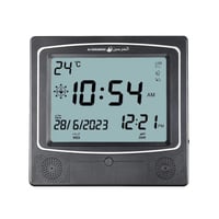 ساعات الحرمين جدارية ومكتبية رقمية بأذان كامل وتقن...