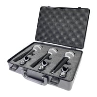 ميكروفون ديناميكي احترافي 3 مايك بصندوق واحد ماركة...