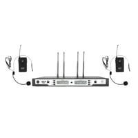 ميكروفون لاسلكي مزدوج علاقي ماركة NEDA إحترافي مدى...