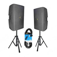 باكج سماعتين حفلات كبيرة 15 بوصة مع 2 ستاند وتوصيل...