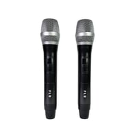 ميكروفون لاسلكي UHF احترافي جهاز استقبال واثنين مي...