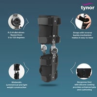 Tynor R.O.M. دعامة طبية الركبة (22 بوصة × 56 سم) (...